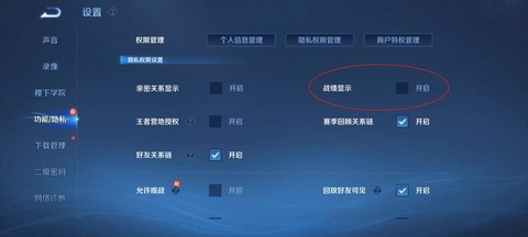 王者荣耀怎么设置不让别人看战绩[图1]