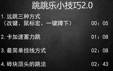 穿越火线怎么开高跳