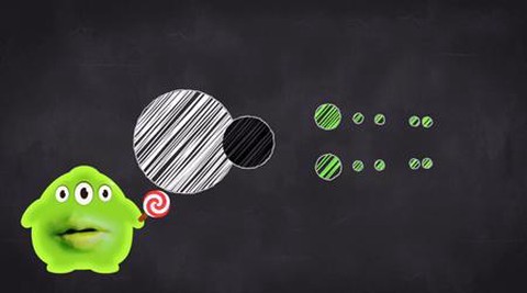 球球大作战如何交叉吐